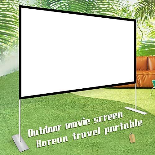 Pantalla portátil plegable para proyector 84 pulgadas 16:9 miniatura 2