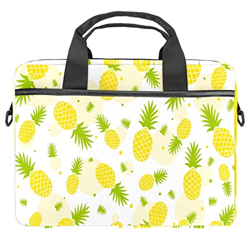 Sac ordinateur portable 13-14 pouces imprimé ananas tropical sacoche bandoulière multicolore