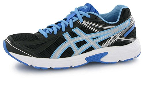ASICS Patriot 7, Damen Laufschuhe Training, Schwarz (Onyx/Silver/Powder Blue 9993), 40.5 EU (7 UK , 9 US)