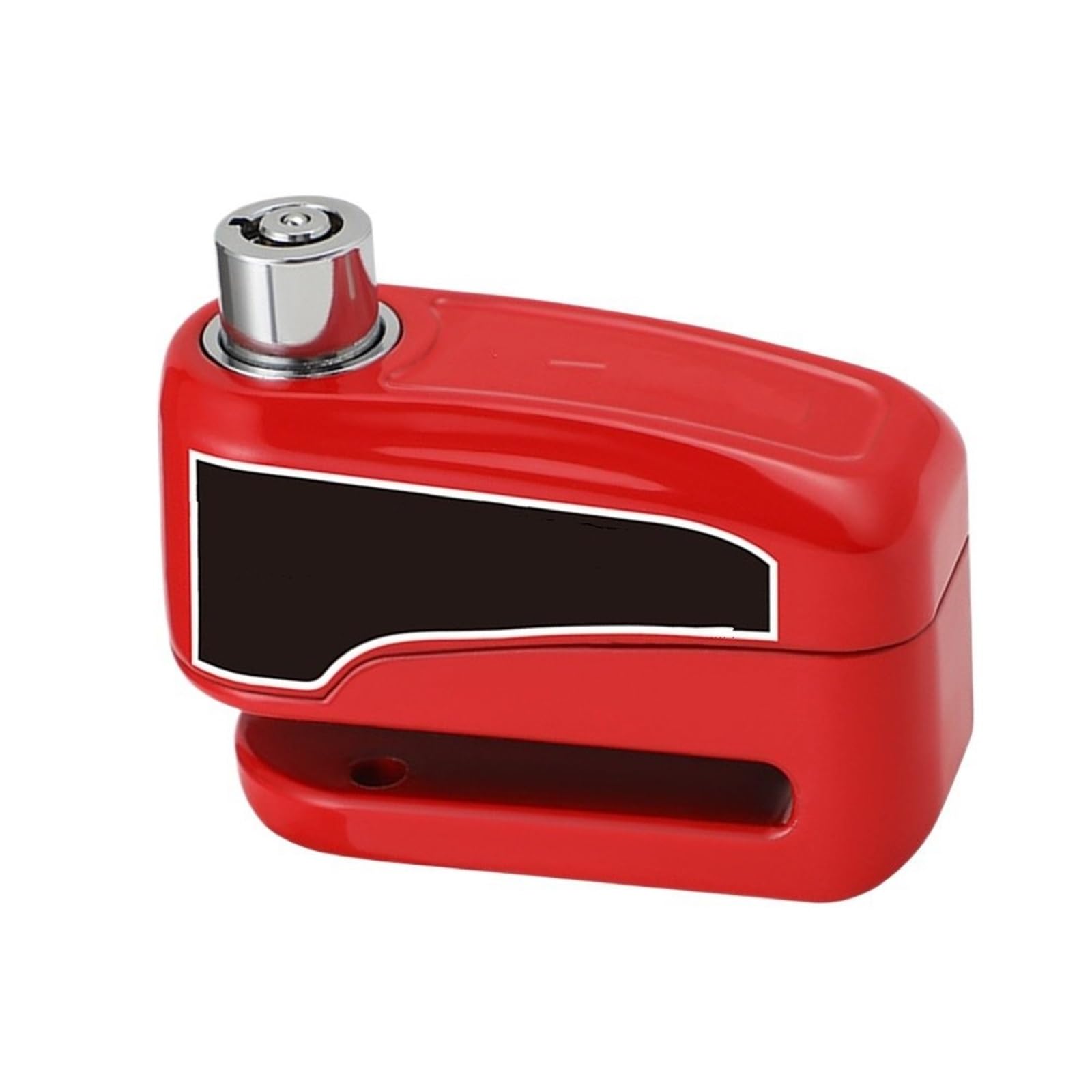Hdrtcbu Red Chain Lock Motorcycle Alarm Disc Brake Lock 110Db Waterproof Anti-Theft Padlock With Keys Aluminum Alloy Motorbike Lock(Red)