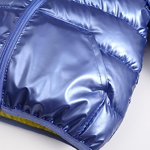 Boys Winter Coat Large Cartoon Luminous Rabbit Pattern Bear Ears Hooded Coat Jacket Little Boys (Sky Blue, 12-18 Months)3