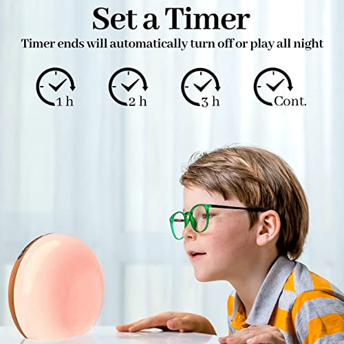Meditation White Noise Sound Machine with 30 Soothing Sounds 12 Colors Night Light 10 Brightness Levels 32 Volume Level 4 Timers and Memory Function Sleep Machine for Baby Kids Adults (Wood Grain)