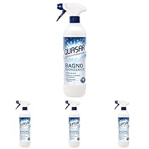 Quasar – Bagno Igienizzante – Anticalcare, Elimina i Residui di Sapone, Risciacquo Veloce – 680 ml (Confezione da 4)