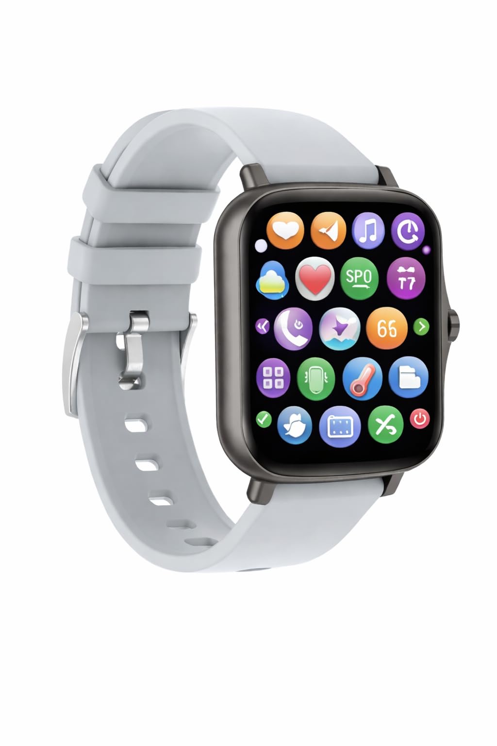 Smartwatch,1.69" HD Orologio Smartwatch Uomo Donna con funzione chiamata, 113+ Sportive Smart Watch Contapassi/Cardiofrequenzimetro/Sonno, Impermeabil IP68 Fitness Tracker per iOS Android (Argento)