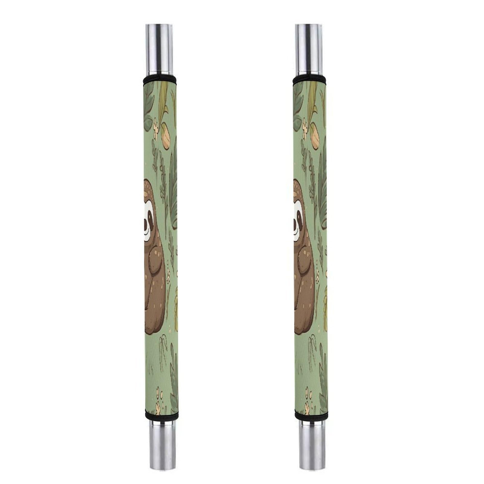 Adfgyerh Style Sloth On The Grass Refrigerator Door Handle Covers 2 Pcs, Refrigerator Handle Covers Non-Slip Fridge Handle Covers For Oven Microwave Dishwasher Appliance Door Sleeves