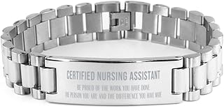 Certified Nursing Assistant Be proud of the work you have done Certified Nursing Assistant Ladder Bracelet Gifts for Coworker, Certified Nursing Assistant Appreciation Gifts for Women or Men, Thank