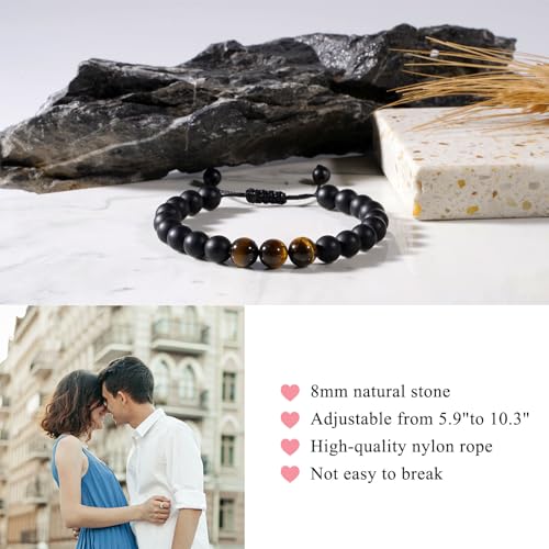 To-Mens-Boy-Natural-Stone-Adjustable-Bracelet-Birthday-Christmas-Gifts-for-Dad-Son-Grandpa-Bonus-Dad-Uncle