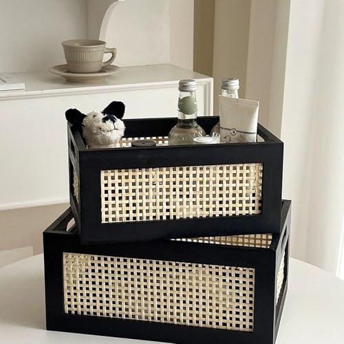 Cesta de madera resistente y almacenamiento de ropa para armarios y hogar 3