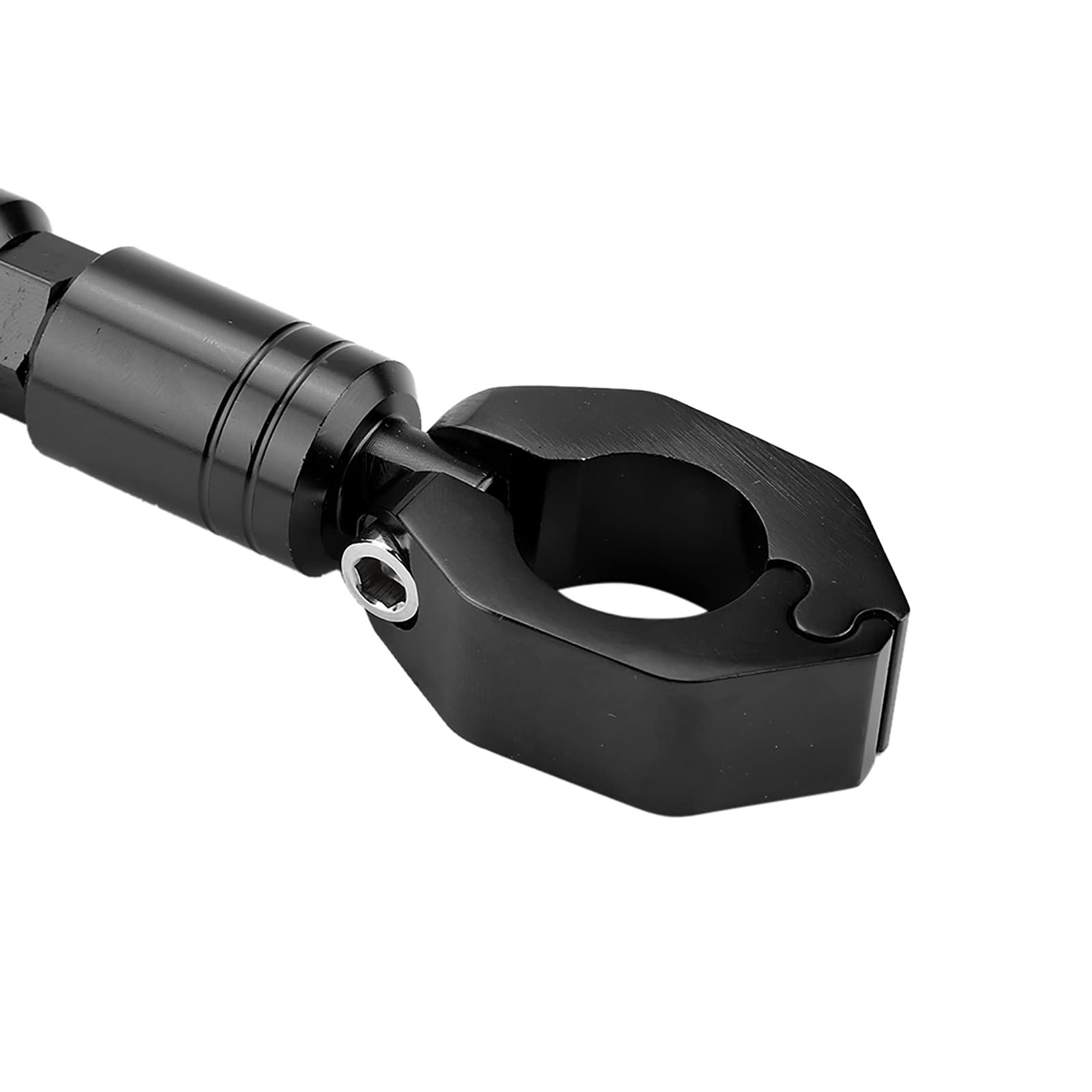 Barre d'équilibre universelle de 22 mm en alliage d'aluminium pour guidon de moto avec levier de renfort Noir