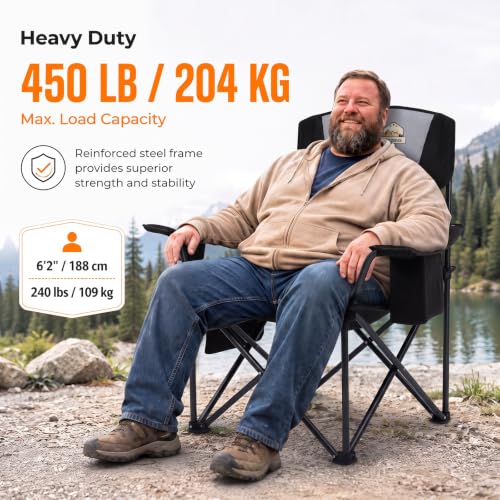 Colegence Oversized Heavy Duty Camping Chairs 2-Pack