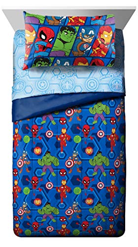 Jay Franco Avengers Hero Together 4-Piece Toddler Bedding Set