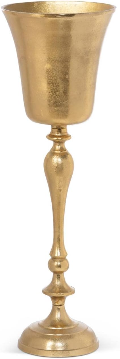 Park Hill Collection Cast Aluminum Wine Chiller with Brush Gold Finish EAW20179