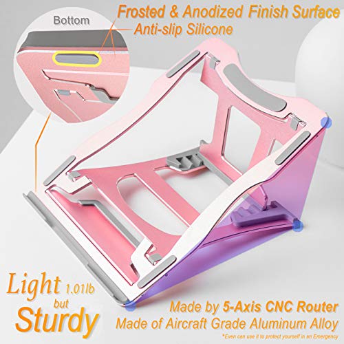 Base Ajustable para Laptop Plegable en Aluminio miniatura 3