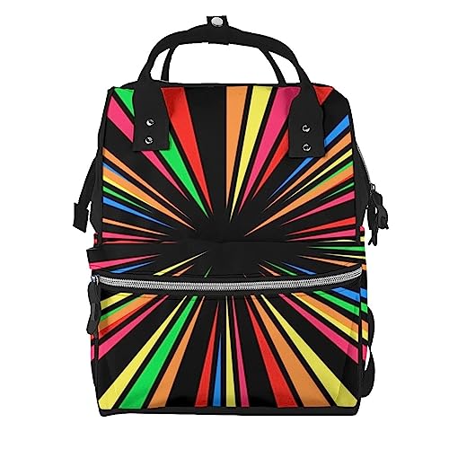 Sac à dos à langer noir ergonomique pour maman contre le désordre en voyage