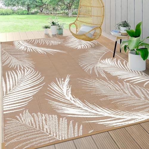 Pauwer Waterproof Outdoor Rug 5x8, Reversible...