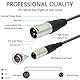 MEIRIYFA Mini-XLR-Stecker auf XLR-Mikrofonkabel, Mini-XLR-3-poliger auf 3-poliger XLR-Karte Audiokabel für BMPCC 4K Kamera, Videoassistent (0,3 m) (Mini-XLR-Stecker auf XLR-Stecker)