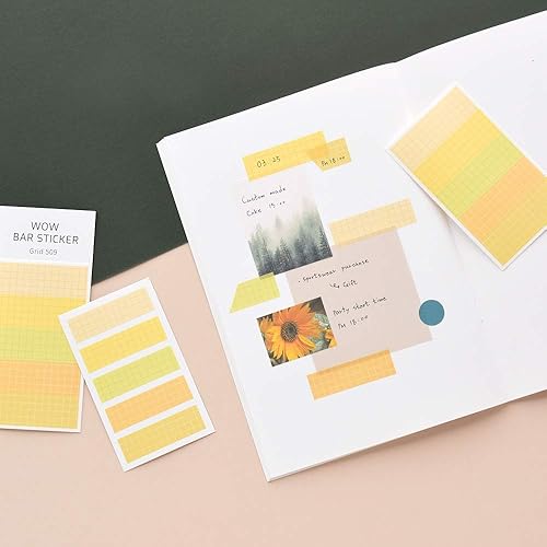 Miniatura 2 de Monolike Wow - Juego de calcomanías para barra de fotos B - Calcomanías lindas de tamaño pequeño, calcomanías cuadradas