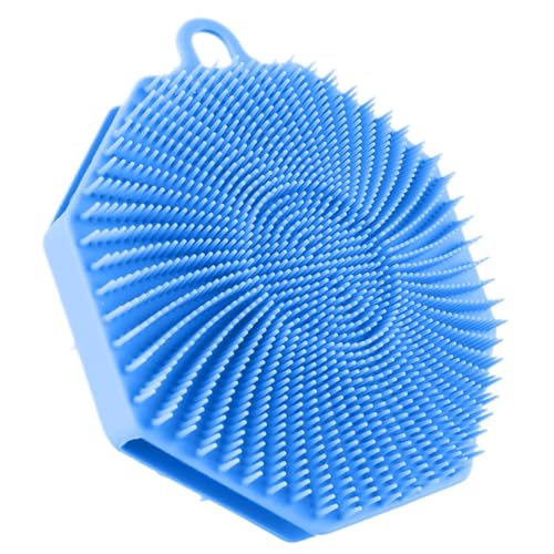 バスシリコンスクラバー、シリコンボディスクラバー - ボディ用シリコンバススクラバー | 皮膚剥離剤、頭皮マッサージャー、入浴、シャワーアクセサリー、洗浄用のルーファススポンジ