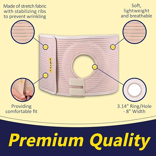 image for URIEL Abdominal Colostomy Ostomy Hernia Supplies Stealth Support Belt 