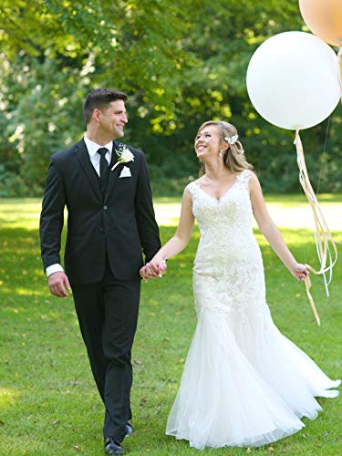 36 Inch White Latex Balloons Large Round Balloon For Birthday Wedding Party Decorations,6 Pcs #TOP2