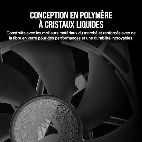 Ventilateurs Corsair iCUE Link RX120 120mm PWM boîtier PC cooling triple pack noir hub