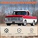 CarPartsDepot Front Chrome Bumper Face Bar Compatible With Ford F-100 F-350 F-500 Standard Extended Cab & Chassis Crew Cab Pickup 1967-1977 Base Custom Ranger XLT Northland XLT C4TZ17757D FO1002102