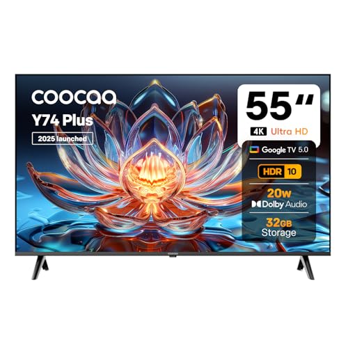 Image of coocaa 138 cm (55 inch) 4K Ultra HD Smart LED Google TV | HDR10 | 20W Powerful Speakers | 55Y74 Plus