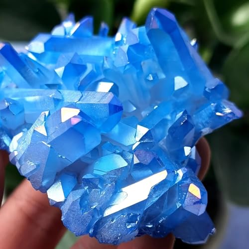 1pc 150-240g Blue Aura Quartz Cluster CrystalHome Decoration Gemstone Stone