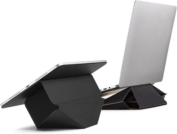 MOFT Laptop Sleeve Bag for 13"-14" Night Black & Dynamic Folio Case for iPad Air 13 inch Jet Black