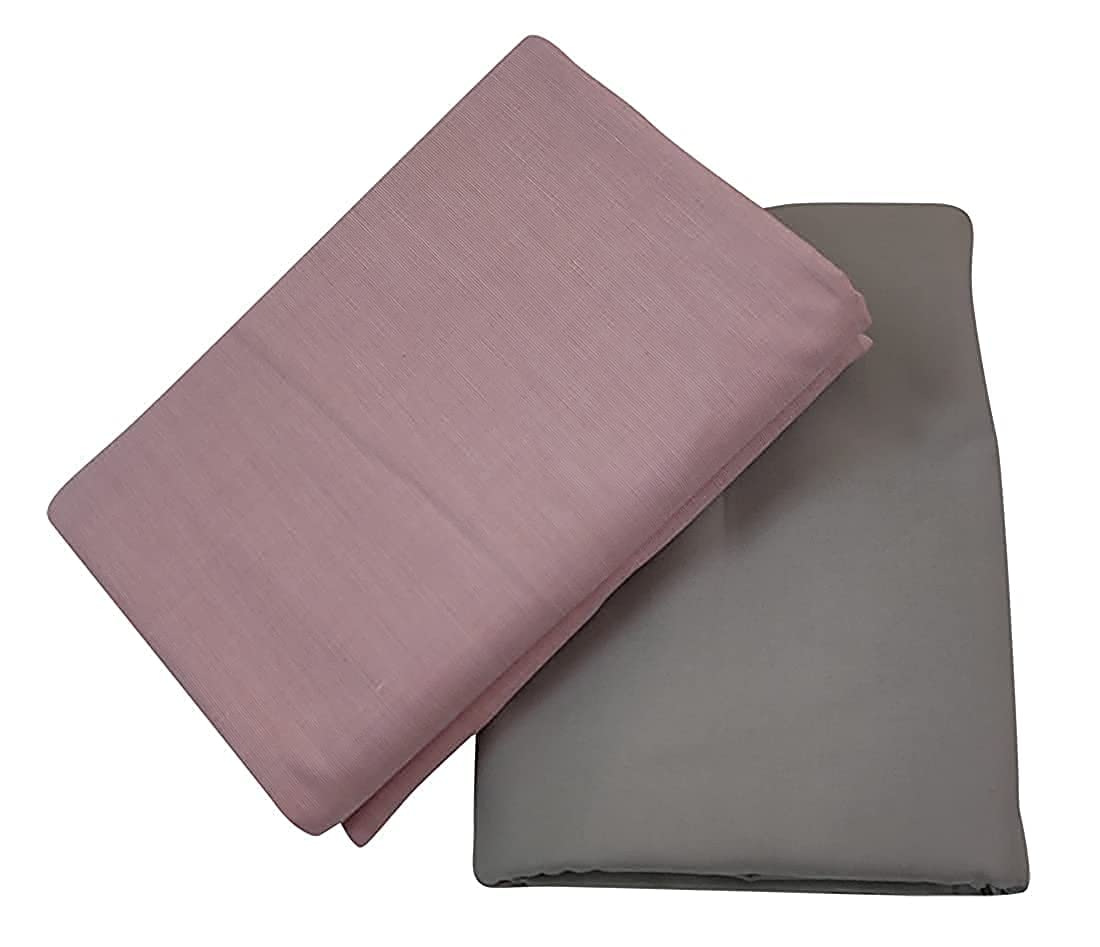 Raymond Trouser Shirt Fabric Combo Box (Pink Shirt-Grey Pant, Unstitched, All Weather Fabric)