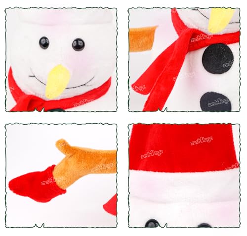 Image of Zest 4 Toyz Christmas Santa Snowman Plush Toy Santa Claus Stuffed Doll Animal Christmas Decoration Set Xmas Home Party Favors Decor for Boy Girl (Size 25cm) Pack of 1