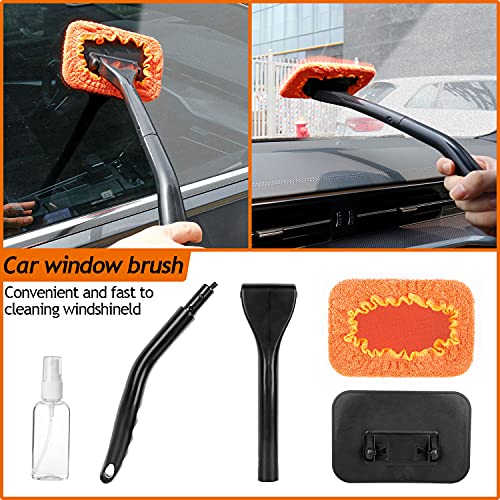 Thinkwork Car Detail Duster Kit-17Pcs, Perfect Car Dust Removal Kit Interior And Exterior,Detailing Brush,Cleaning Gel,Car Window Brush,Duster Brush,Coral Fleece Cleaning Towels And Cleaning Pads #TOP2