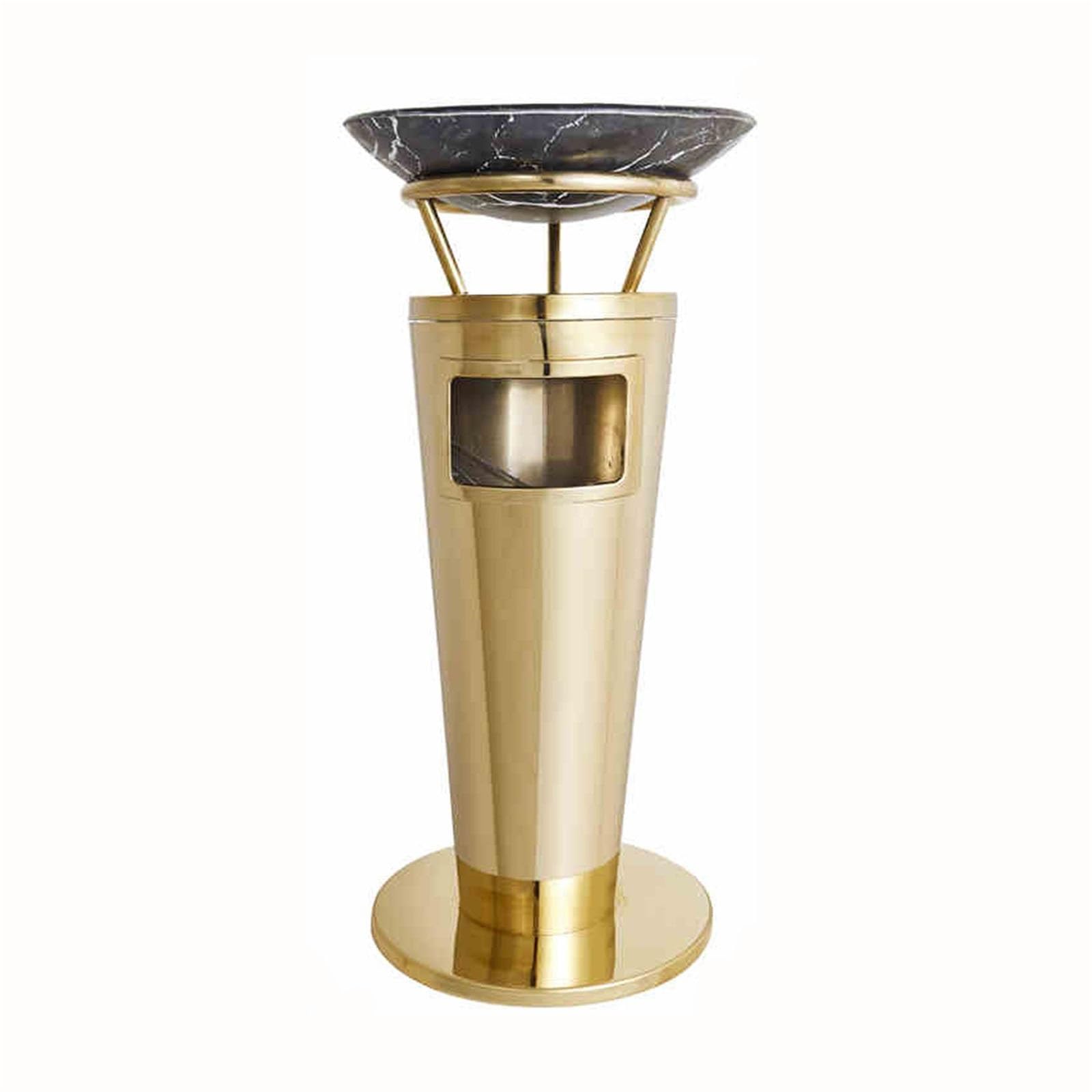 Cendrier vertical extérieur pour cigarettes et mégots avec bac de vidage amovible