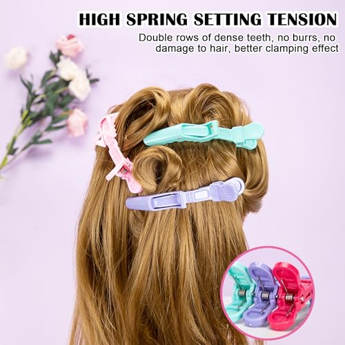 30 pinzas de cocodrilo para cabello coloridas miniatura 5