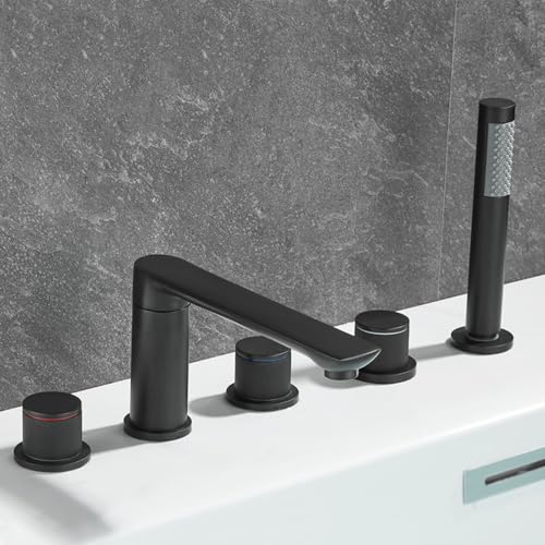 Mélangeur de douche tap baignoire laiton 3 poignée rotation 360 degrés