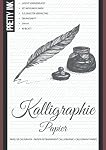 Kalligraphie Papier - Übungsheft: 60 Blatt, A4, liniert im 3
