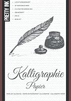 Kalligraphie Papier - Übungsheft: 60 Blatt, A4, liniert im 3