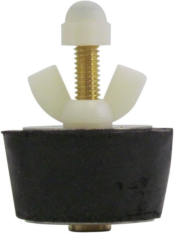 Rubber Plug with Valve for 1-1/2 Inch Fitting, with Blow Thru Valve