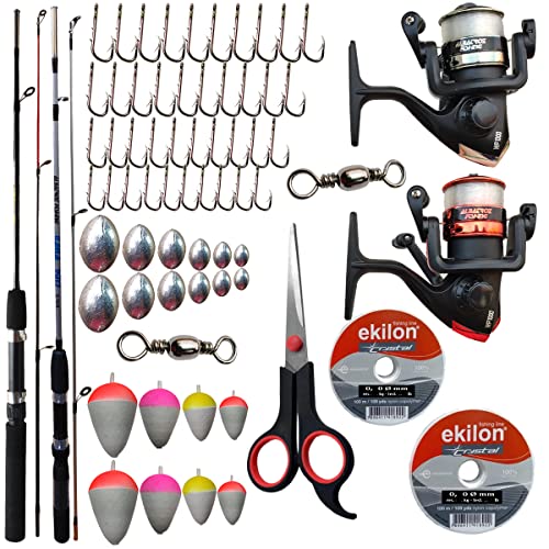 Kit de Pesca Completo Vara Molinete Albatroz + Acessórios
