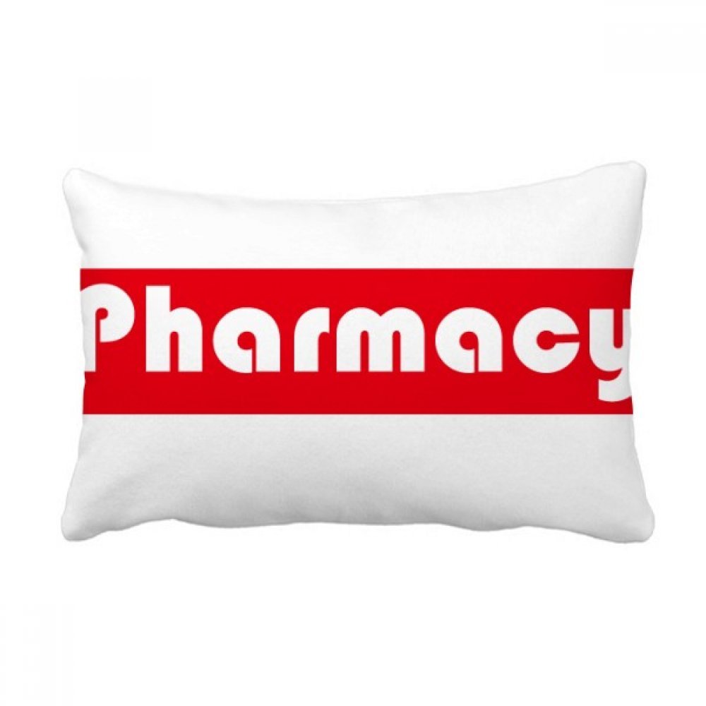 Coussin lombaire pharmacie rouge oreiller décoratif canapé maison
