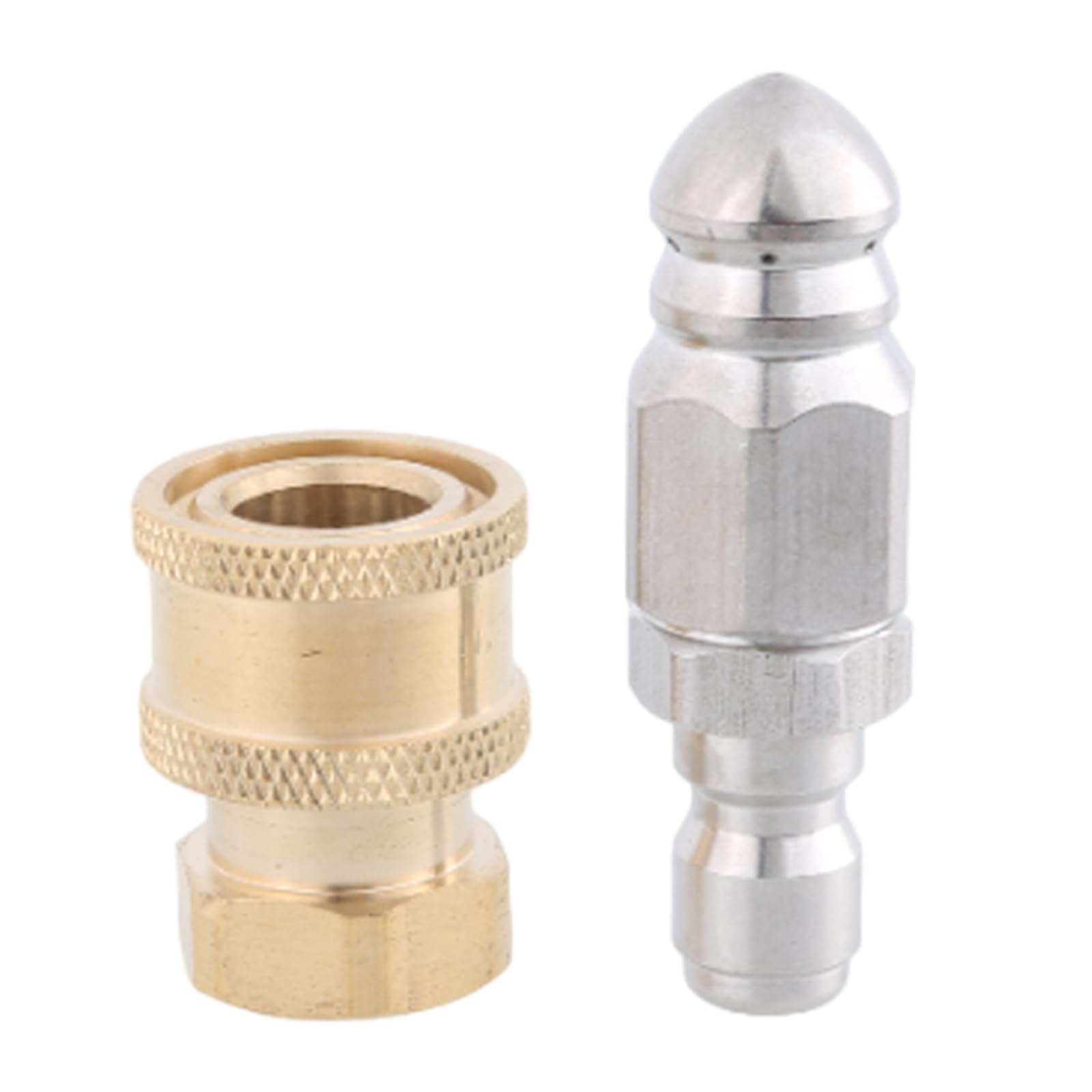 Pressure Washer Quick Connector 1 / 4inch Pressure Washer Fittings Stainless Steel Sewer Nozzle Adapter Set Quick Connector Spray Tip