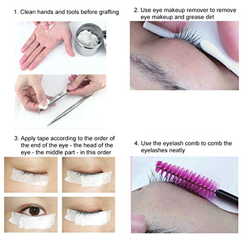 Ancoo 6 rotoli di nastro di ciglia finte in PE