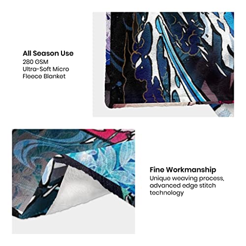 Japanese Anime Flannel Blanket 2Set, Soft Lightweight Fleece Throw Blanket With Pillowcase Warm Durable Sofa Couch Decor Beding 50X60'' #TOP1