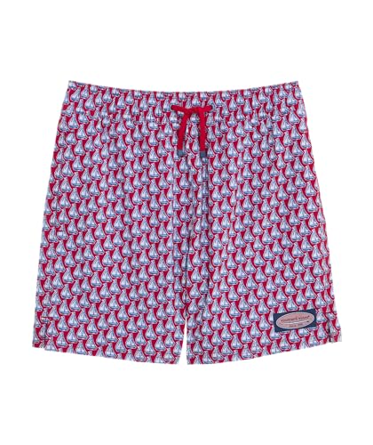 vineyard vines Boys' Chappy Trunks, Sailing-Lighthouse Red, 2T