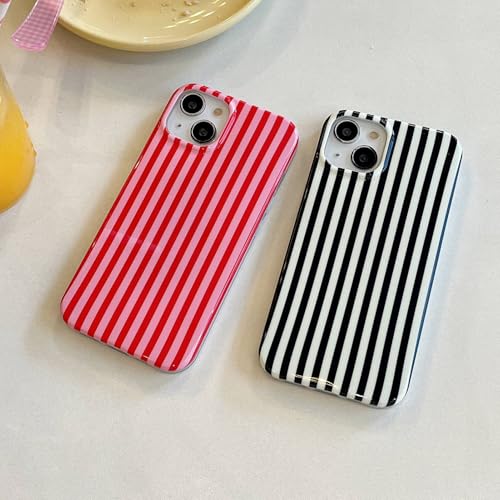 Coque iPhone 17 esthétique tendance rayures rétro chic