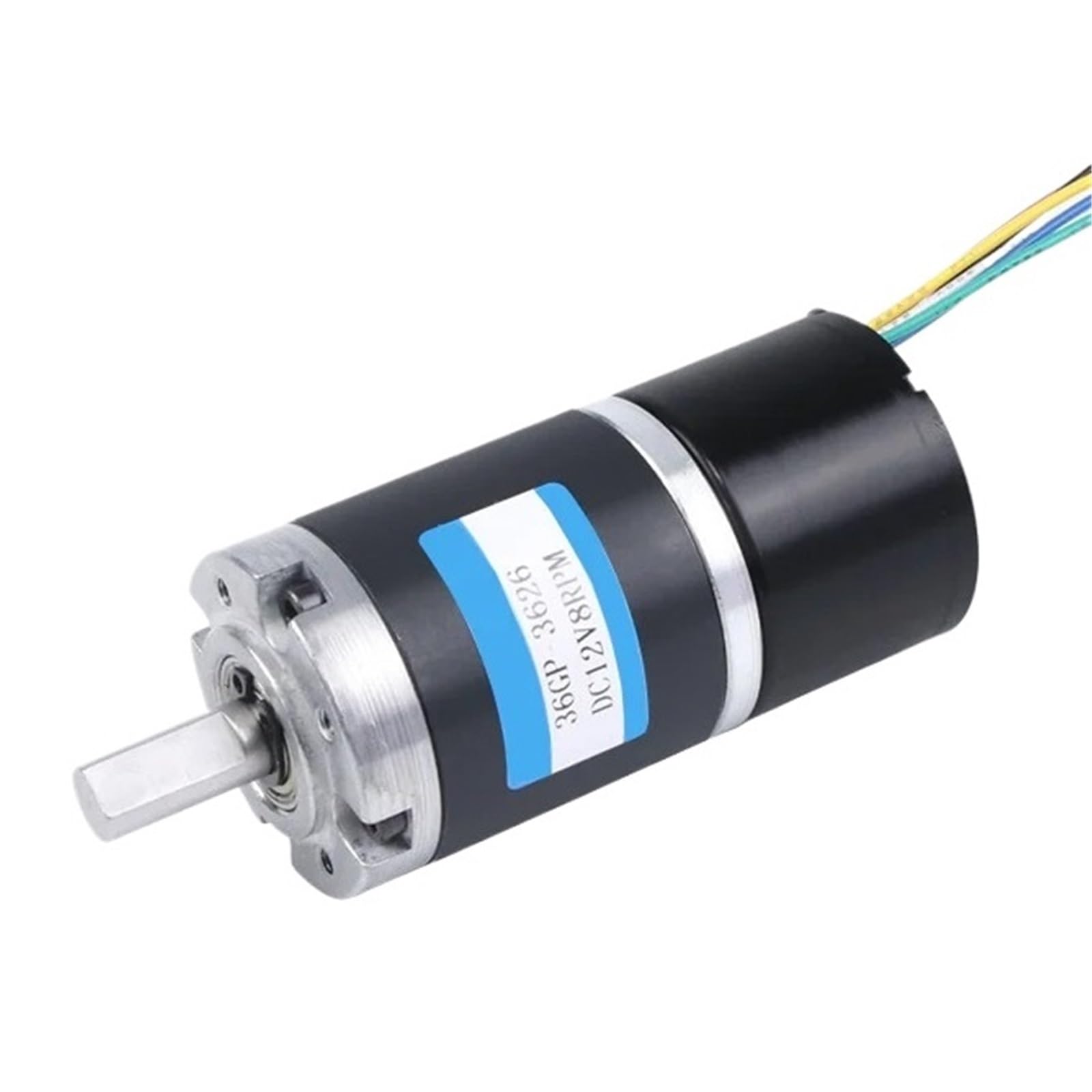 Motorino Elettrico, Motore Dc Motoriduttore Planetario DC 36mm Brushless, 100KG, 12V/24V, Coppia Elevata(Shaft diameter 8mm,24V 28 rpm,Only motor)