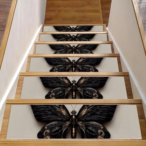 Tapis d'escalier antidérapants lavables et réutilisables 15 pièces - 2