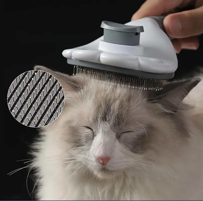 Goodiesltd Self-Cleaning Pet Grooming Brush for Cats & Dogs, Deshedding - Image 4