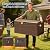 IDEALHOUSE 100 Gallon Resin Deck Box, Waterproof Outdoor Storage Box with Lockable Lid & UV Resistant, Patio Furniture Cushion Storage Container for Garden, Backyard, Poolside (Brown)