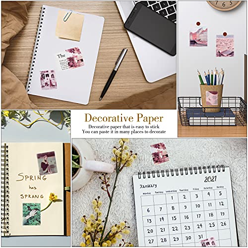 Image of 800 Pcs Stickers Set Vintage Journal Diary Stickers Decorative Scrapbooking Material Paper Washipaper for Journaling Diary Book DIY(No Glue)